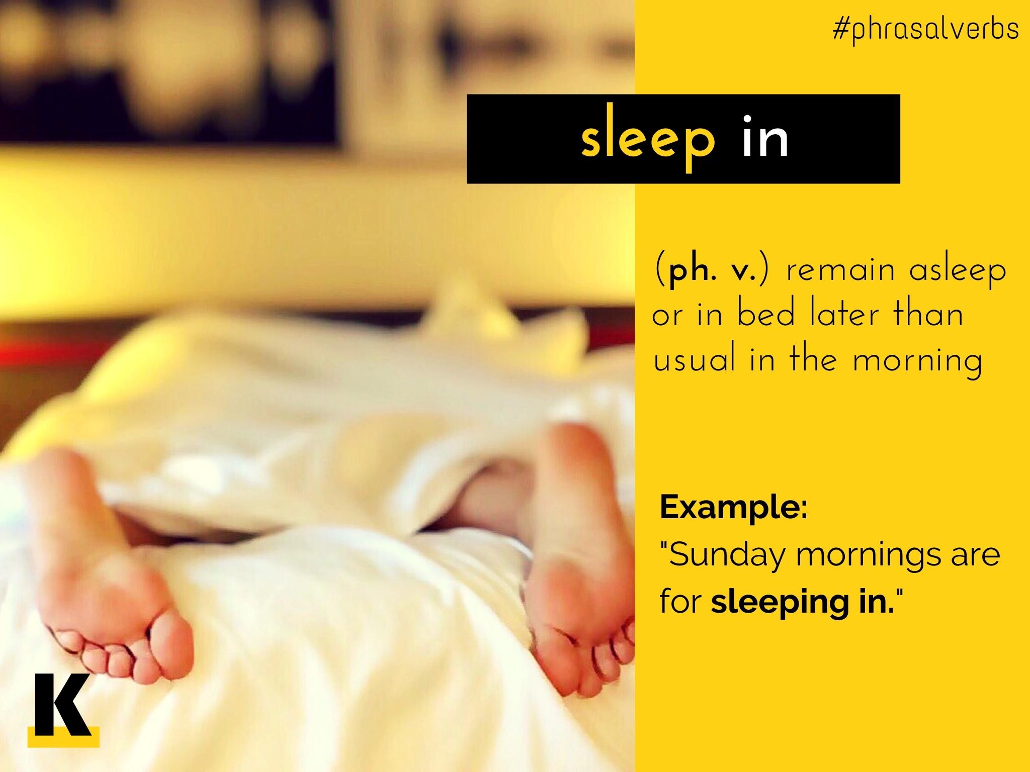 Sleep verb