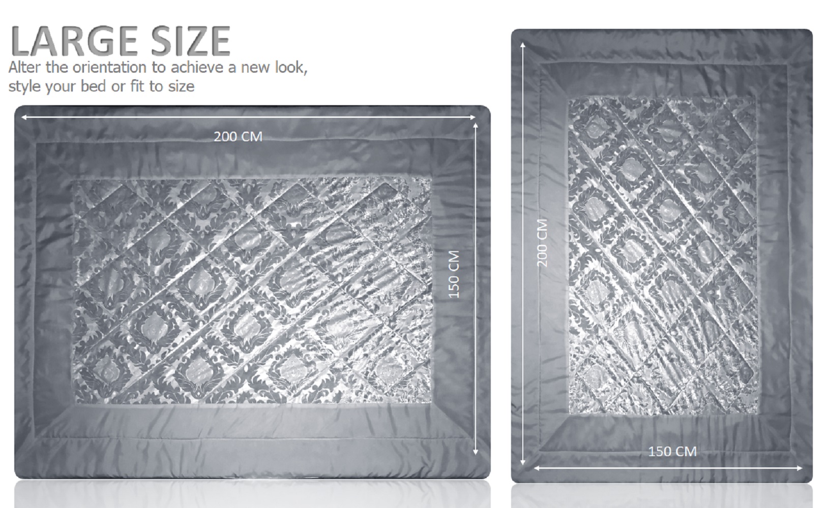 white velvet double bedspread set 