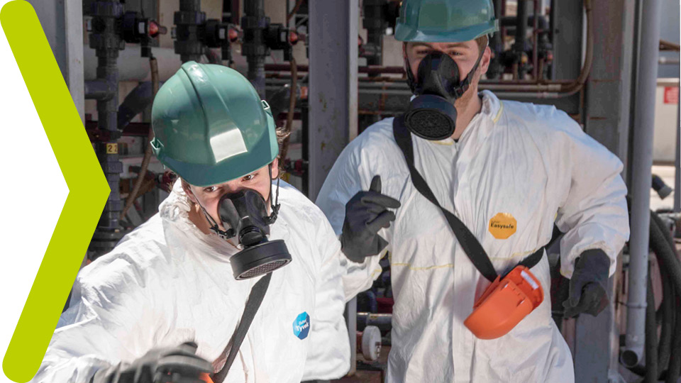 Spasciani M900 EEBD perslucht noodmasker met cilinder