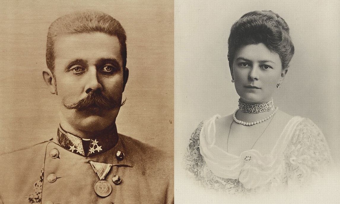 A picture of Archduke Franz Ferdinand and his wife sofie for the blogpost 'What started the first world war?'.