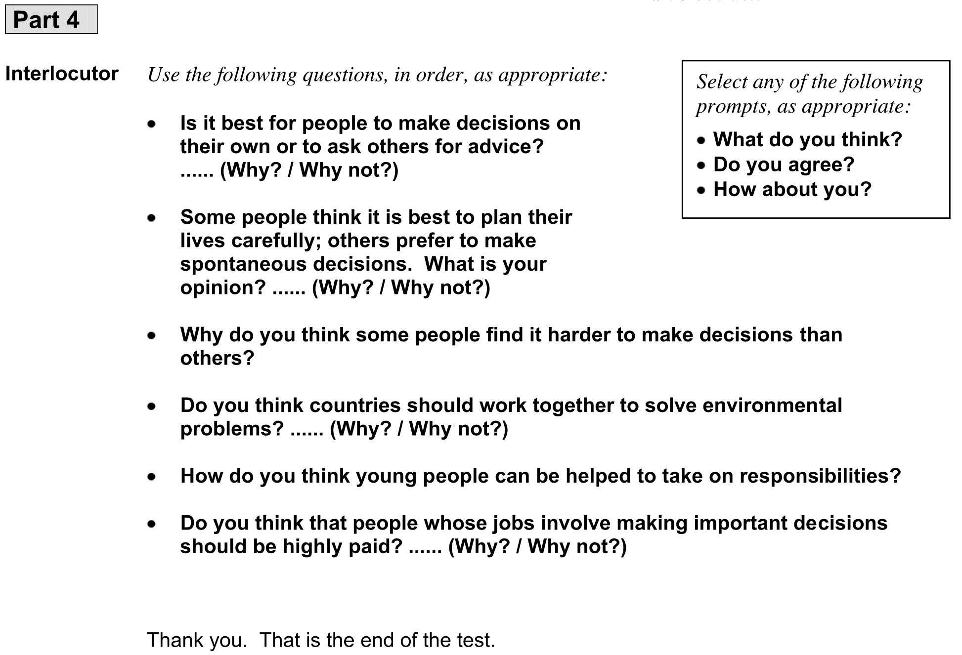  Speaking CAE: Ten practice tests for the Cambridge C1