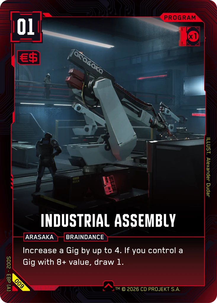 Industrial Assembly Embracing Power - Retail Starter Deck Cyberpunk TCG card