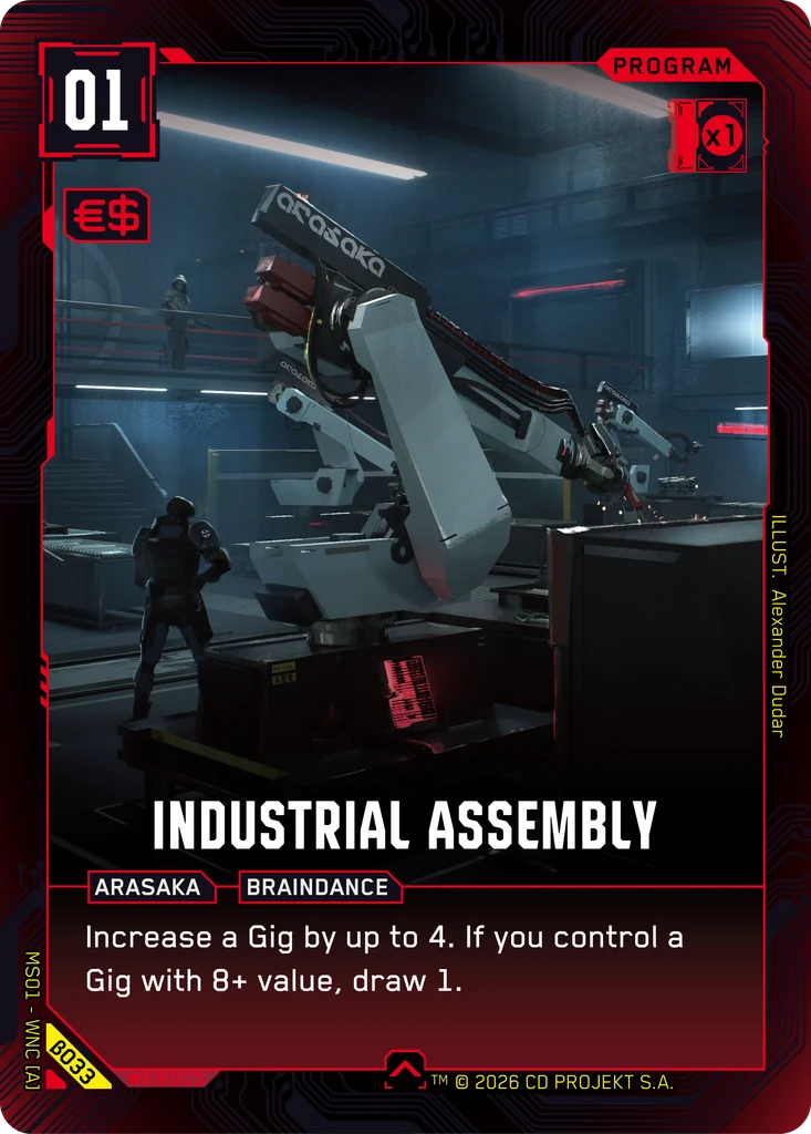 Industrial Assembly Welcome to Night City - Beta Cyberpunk TCG card