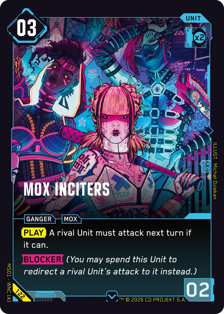 Mox Inciters Welcome to Night City - Retail Cyberpunk TCG card