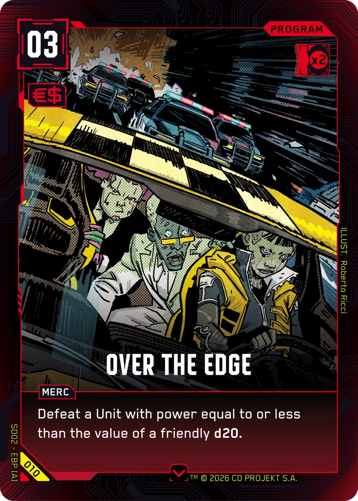 Over the Edge Embracing Power - Retail Starter Deck Cyberpunk TCG card