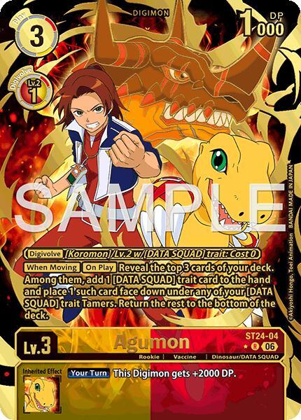 Agumon Rare Pull ST24-04 R Starter Deck 24: Data Squad Digimon card