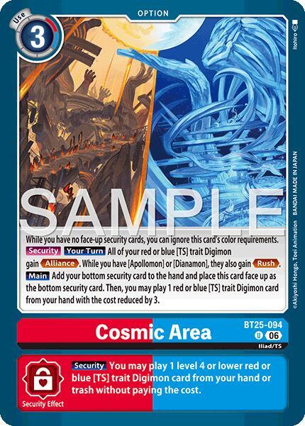 Cosmic Area BT25-094 U Dual Revolution Digimon card