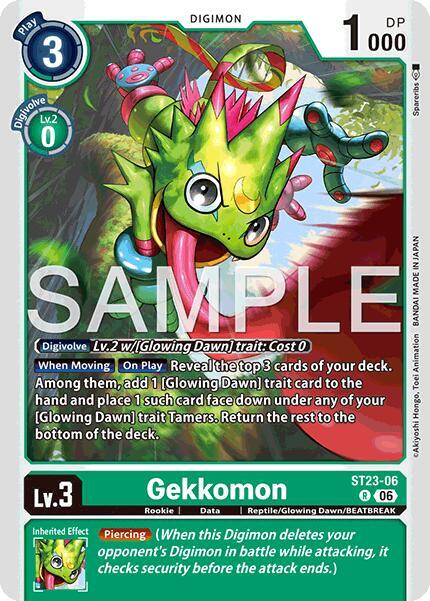 Gekkomon ST23-06 R Starter Deck 23: Beatbreak Digimon card