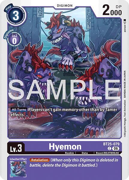 Hyemon BT25-079 C Dual Revolution Digimon card