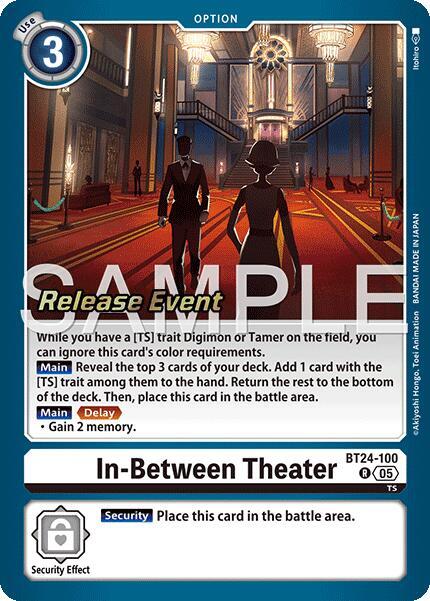 In-Between Theater BT24-100 R Time Stranger Release Event Cards Digimon card