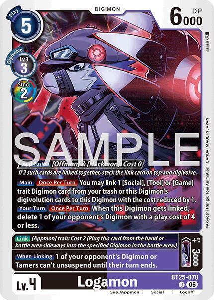 Logamon BT25-070 U Dual Revolution Digimon card