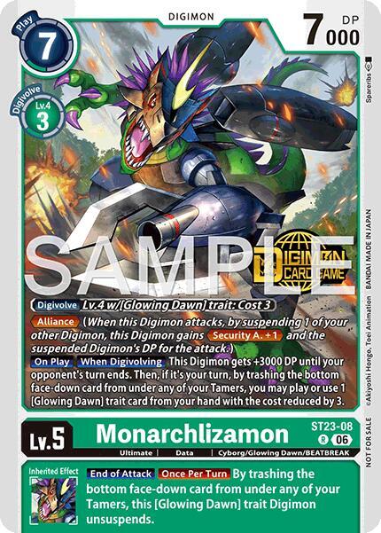 Monarchlizamon Welcome Tamers Pack Vol2 ST23-08 R Starter Deck 23: Beatbreak Release Event Cards Digimon card
