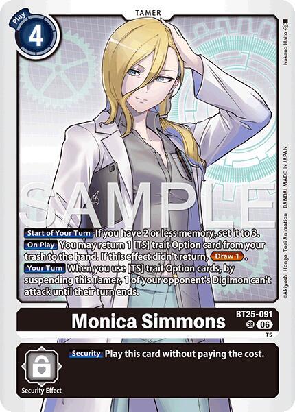Monica Simmons BT25-091 Dual Revolution Digimon card