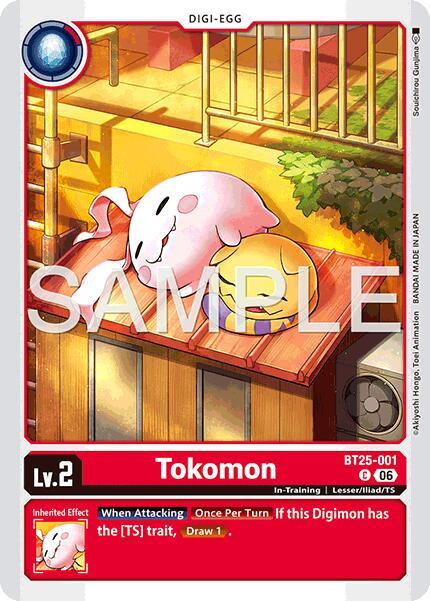 Tokomon BT25-001 C Dual Revolution Digimon card