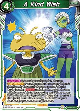 A Kind Wish Foil BT6-075 Destroyer Kings Dragonball Super card