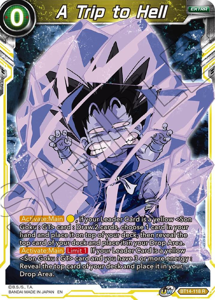 A Trip to Hell BT14-118 Cross Spirits Dragonball Super card