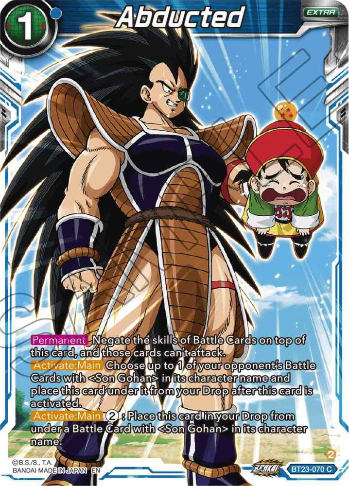 Abducted Foil BT23-070 Perfect Combination Dragonball Super card