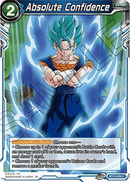 Absolute Confidence Foil BT10-059 Rise of the Unison Warrior Dragonball Super card