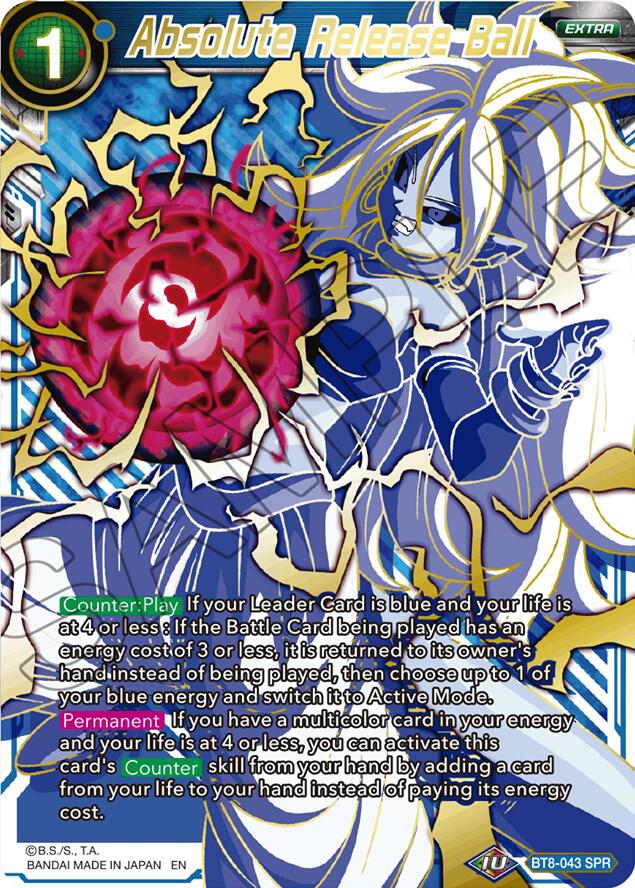 Absolute Release Ball SPR BT8-043 Malicious Machinations Dragonball Super card
