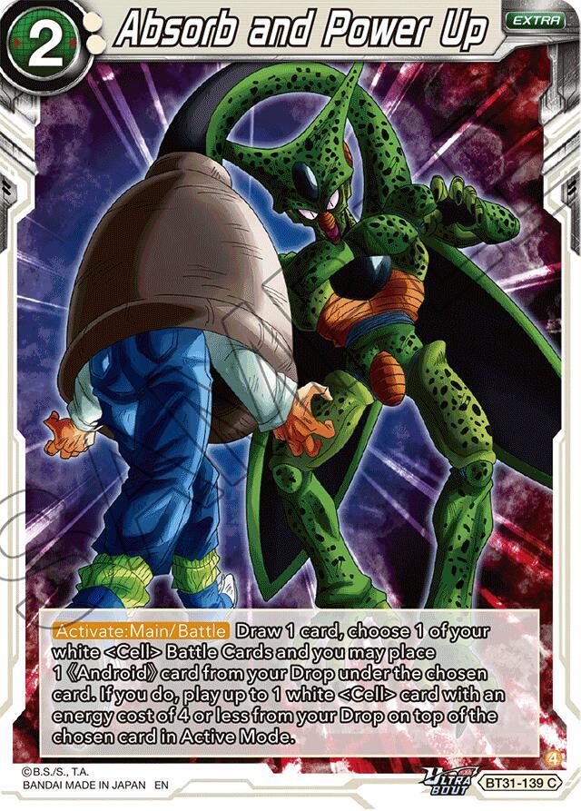 Absorb and Power Up BT31-139 Impact Beyond Dimensions Dragonball Super card