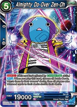 Almighty Do Over Zen Oh Foil BT7-037 Assault of the Saiyans Dragonball Super card
