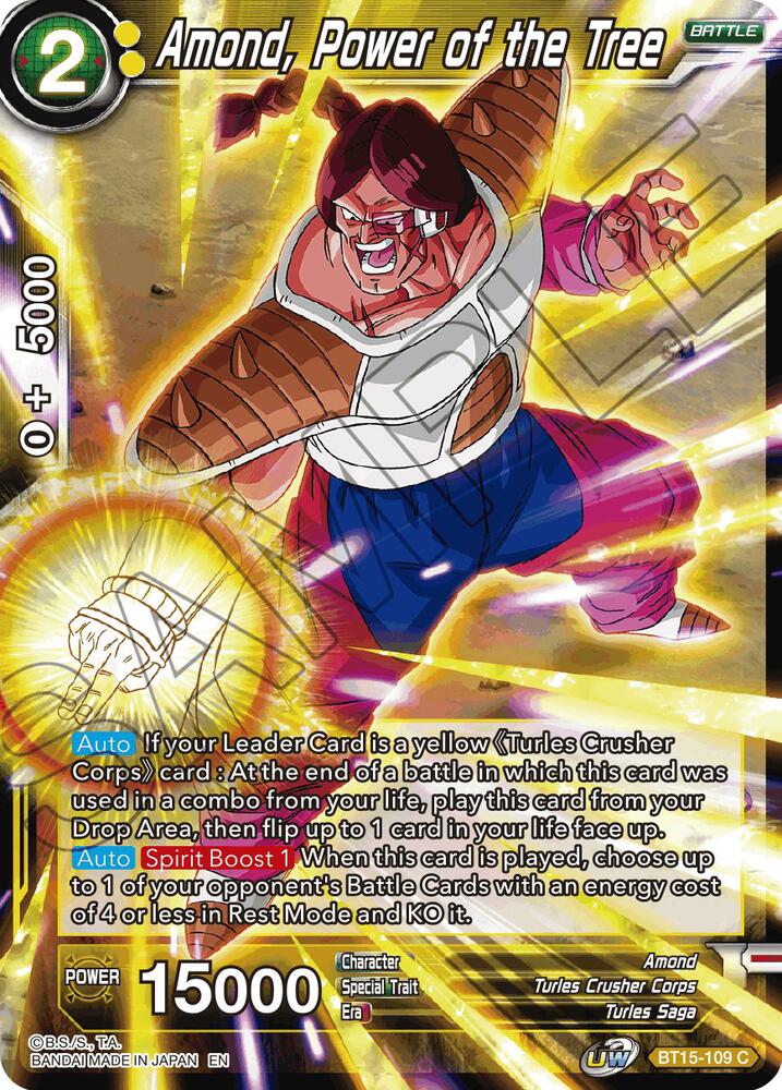 Amond Power of the Tree BT15-109 Saiyan Showdown Dragonball Super card