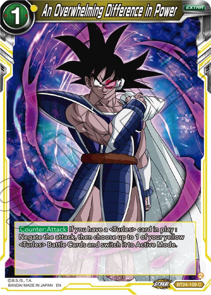 An Overwhelming Difference in Power Foil BT24-109 Beyond Generations Dragonball Super card