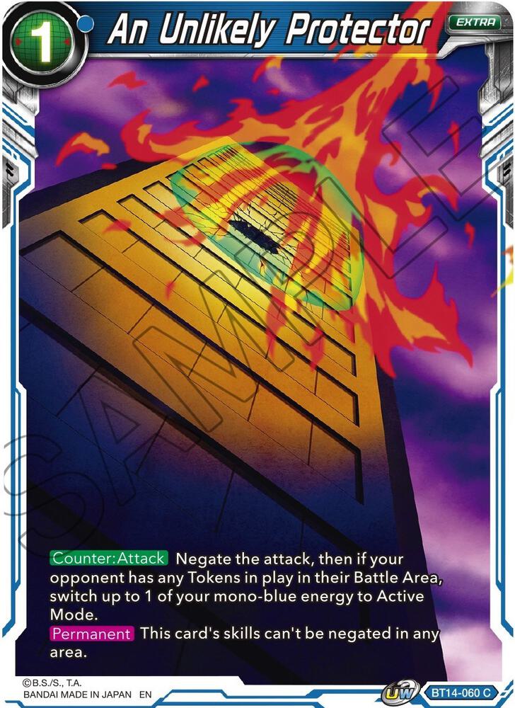 An Unlikely Protector Foil BT14-060 Cross Spirits Dragonball Super card
