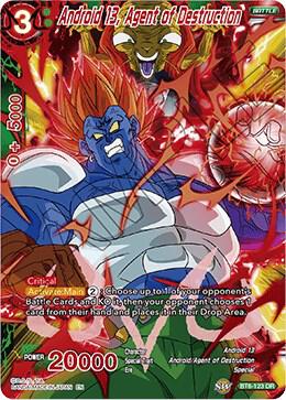 Android 13 Agent of Destruction BT6-123 Destroyer Kings Dragonball Super card