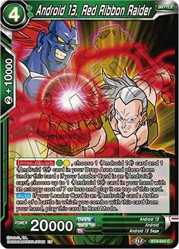Android 13 Red Ribbon Raider BT9-044 Universal Onslaught Dragonball Super card