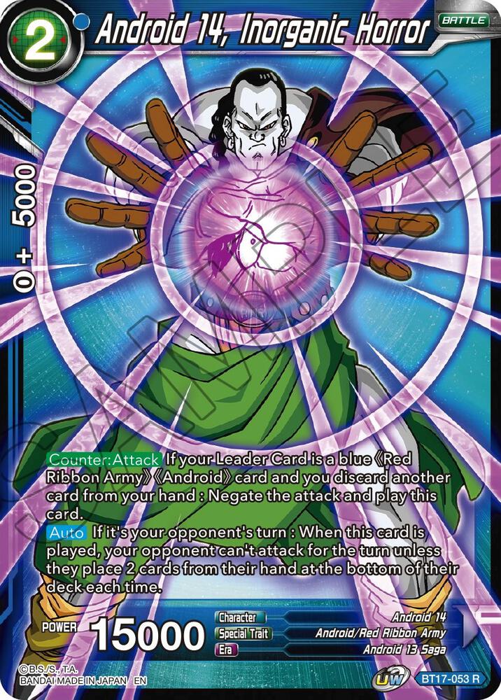 Android 14 Inorganic Horror Foil BT17-053 Ultimate Squad Dragonball Super card
