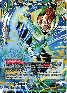 Android 16 A New Start Foil XD2-07 Malicious Machinations Dragonball Super card
