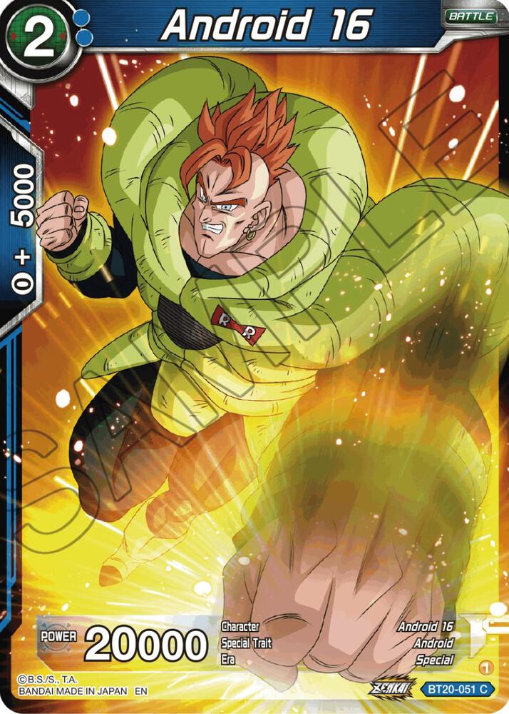 Android 16 Foil BT20-051 Power Absorbed Dragonball Super card