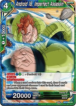 Android 16 Imperfect Assassin Foil BT9-098 Universal Onslaught Dragonball Super card