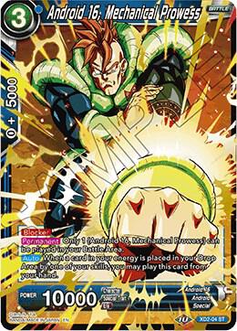 Android 16 Mechanical Prowess Foil XD2-04 Malicious Machinations Dragonball Super card