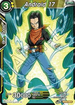 Android 17 BT13-108 Supreme Rivalry Dragonball Super card