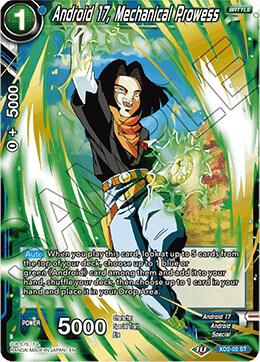 Android 17 Mechanical Prowess Foil XD2-02 Malicious Machinations Dragonball Super card