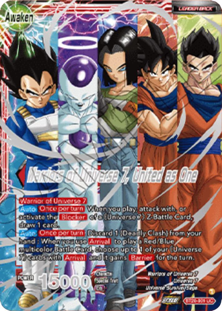 Android 17 Warriors of Universe 7 United as One 2023 Championship Finals Top 16 BT20-001 Tournament Promotion Cards Dragonball Super card