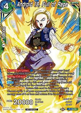 Android 18 Full of Rage Foil P-172 Promotion Cards Dragonball Super card