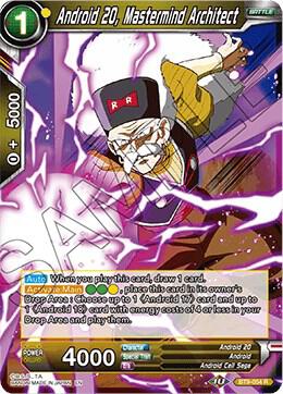 Android 20 Mastermind Architect BT9-054 Universal Onslaught Dragonball Super card