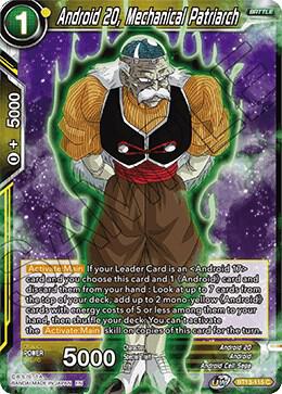 Android 20 Mechanical Patriarch Foil BT13-115 Supreme Rivalry Dragonball Super card