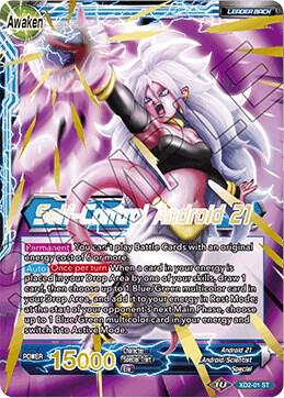 Android 21 Self Control Android 21 Foil XD2-01 Malicious Machinations Dragonball Super card