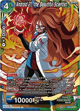 Android 21 the Beautiful Scientist Foil XD2-09 Malicious Machinations Dragonball Super card