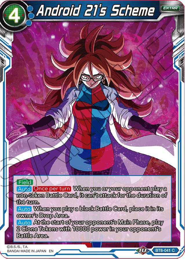 Android 21s Scheme Foil BT8-041 Malicious Machinations Dragonball Super card