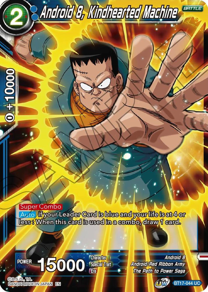 Android 8 Kindhearted Machine Foil BT17-044 Ultimate Squad Dragonball Super card