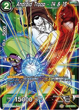 Android Troop 14 and 15 Foil EX06-20 Special Anniversary Set Dragonball Super card