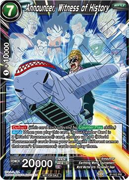 Announcer Witness of History Power Booster P-162 Promotion Cards Dragonball Super card