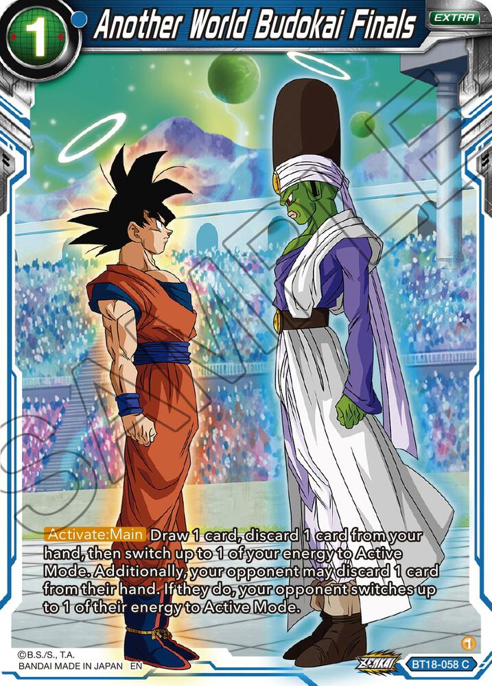 Another World Budokai Finals BT18-058 Dawn of the Z-Legends Dragonball Super card