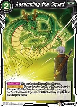 Assembling the Squad Foil BT7-107 Assault of the Saiyans Dragonball Super card