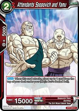 Attendants Spopovich and Yamu BT2-024 Union Force Dragonball Super card